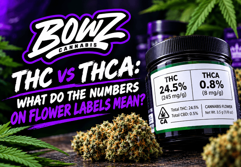 THC vs THCA Flower Label THC vs THCA Flower Label