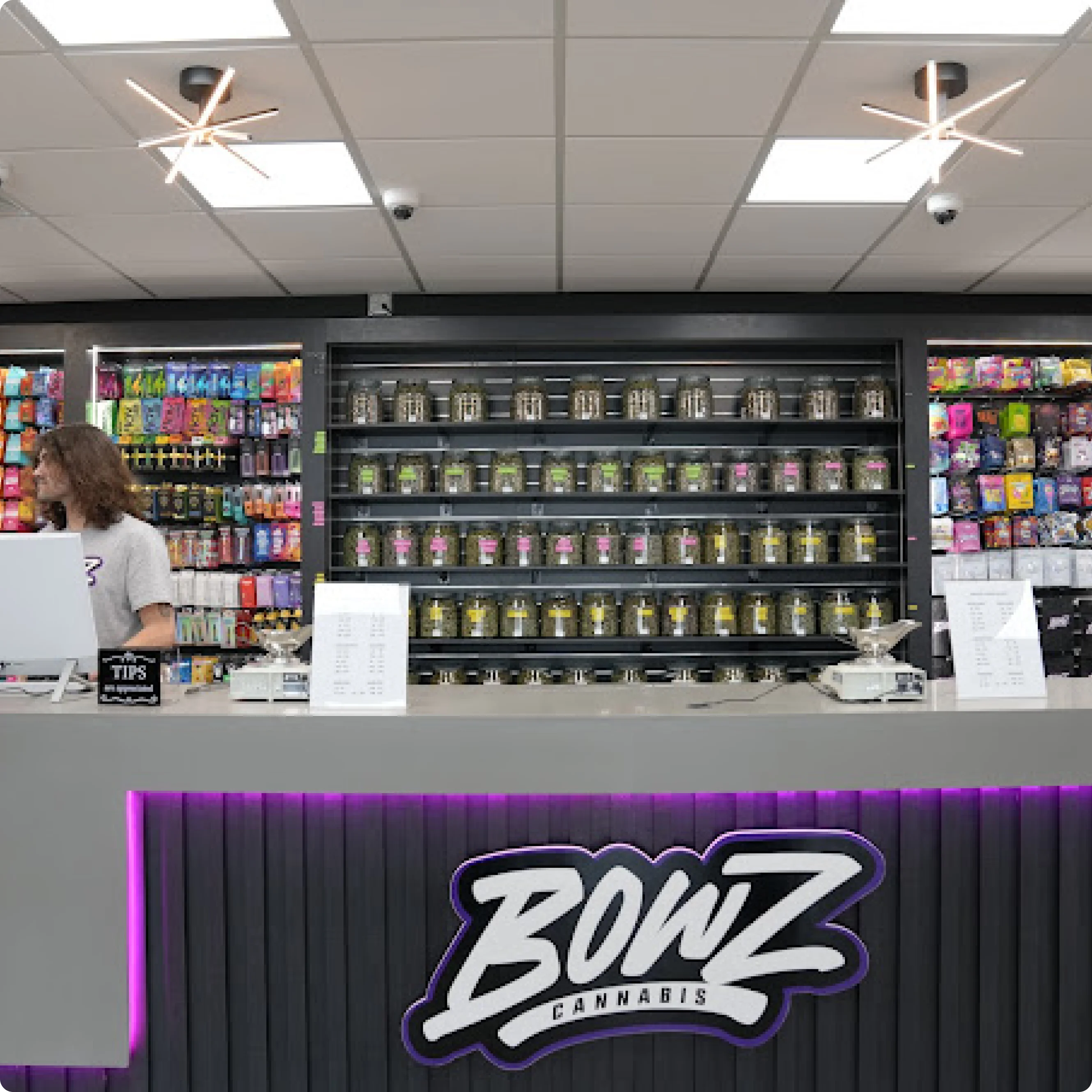 Interior of Bowz Cannabis Dispensary Interior of Bowz Cannabis Dispensary